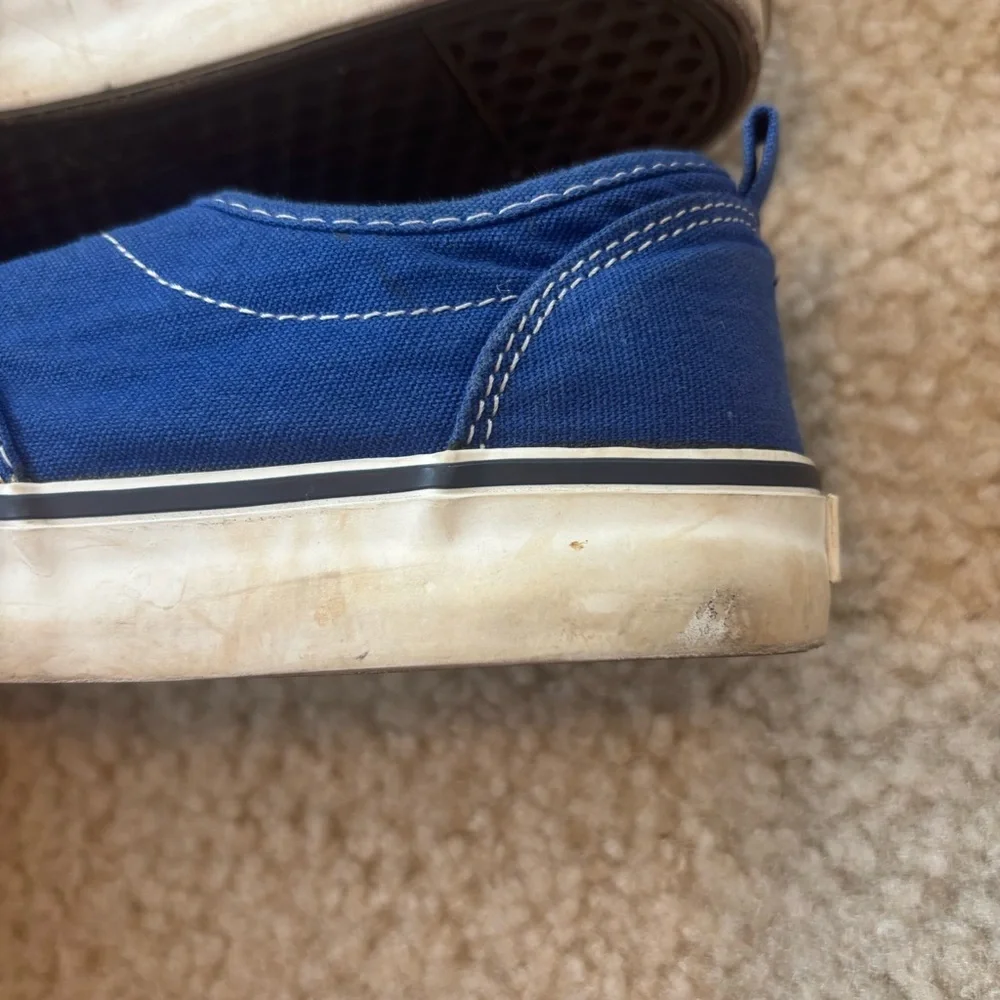 Old Navy Boy's Royal Blue Lace-Up Slip On Sneakers Size 3